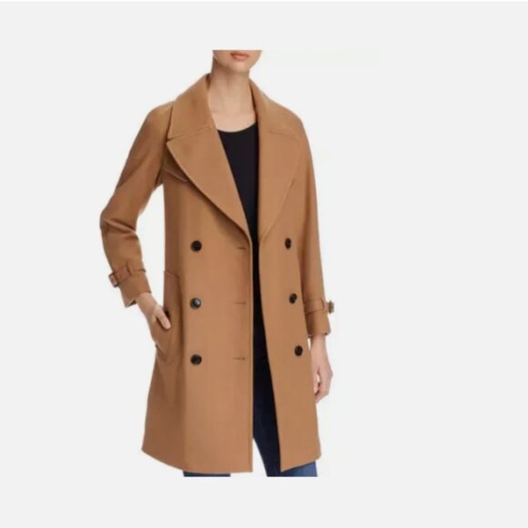 Authentic Burberry Cranston Plaid Collar wool trench coat IT 42 US 8 - Picture 8 of 16